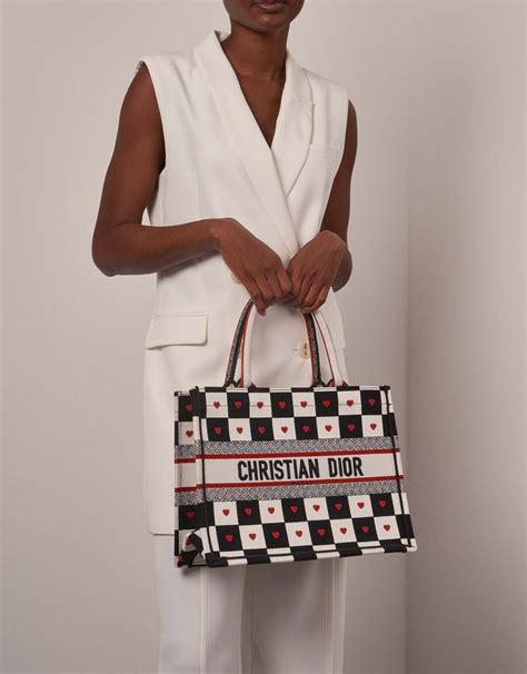 dior chess set|Small Dioramour Dior Book Tote Black, White and Red D.